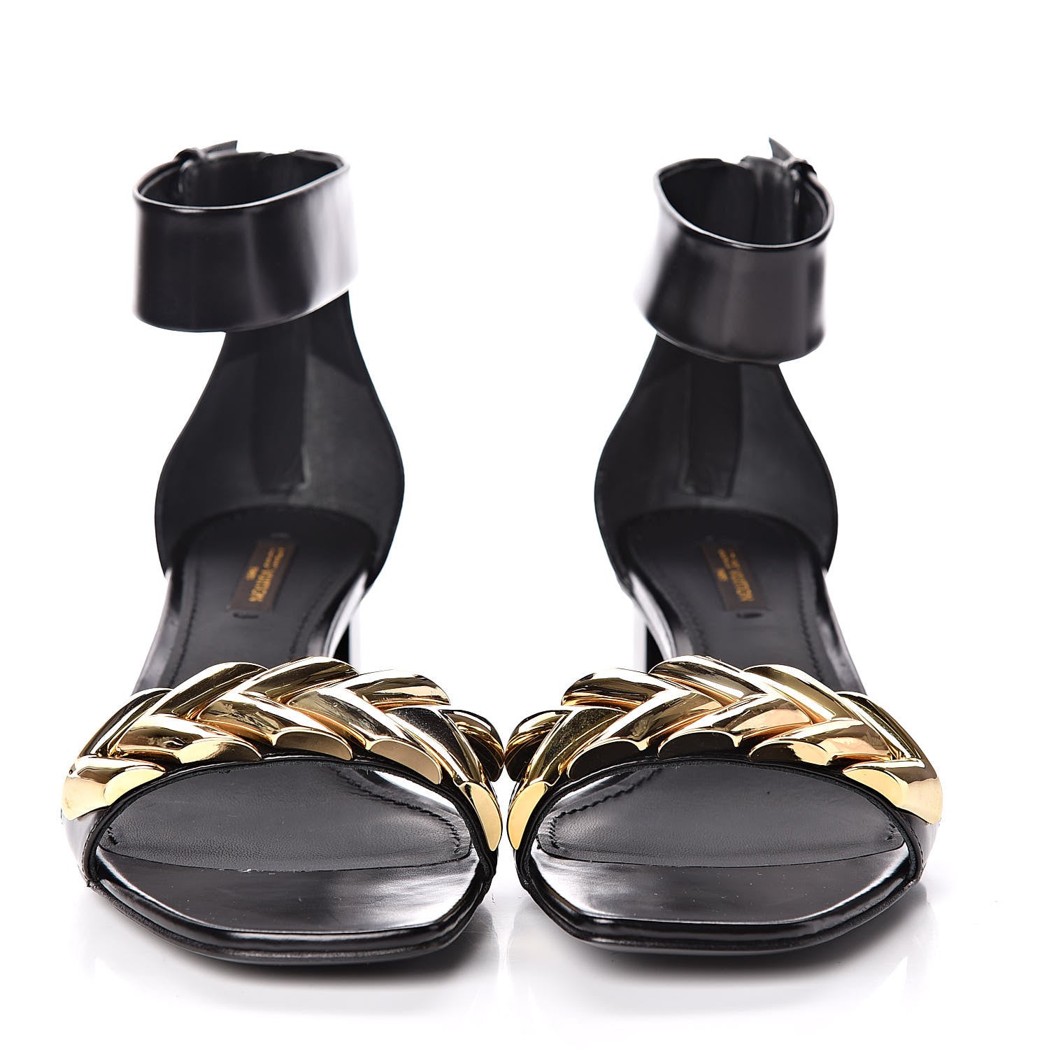 Louis Vuitton Calfskin Westbound Sandal 37 Black 2 of 8