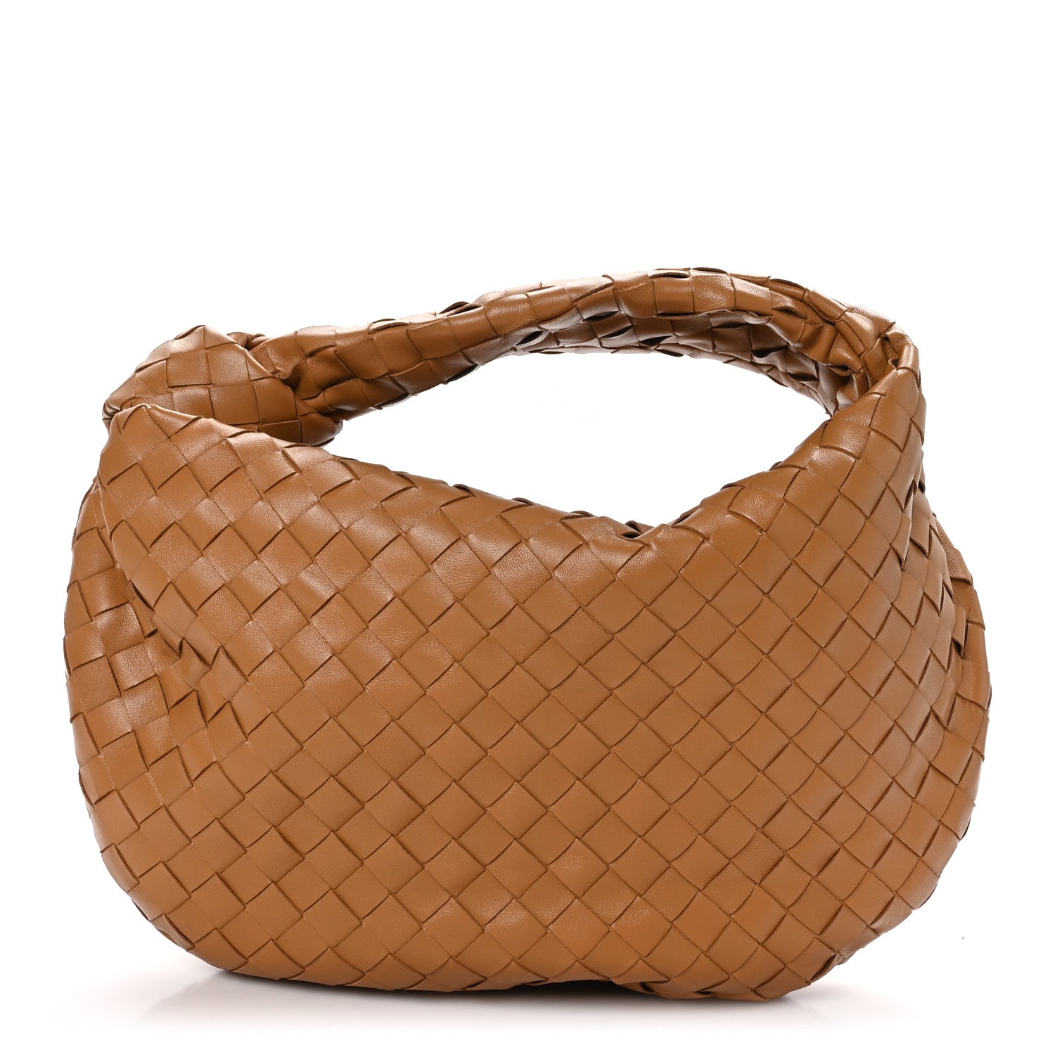 Bottega Veneta Nappa Intrecciato Teen Jodie Hobo Caramel 1 of 10