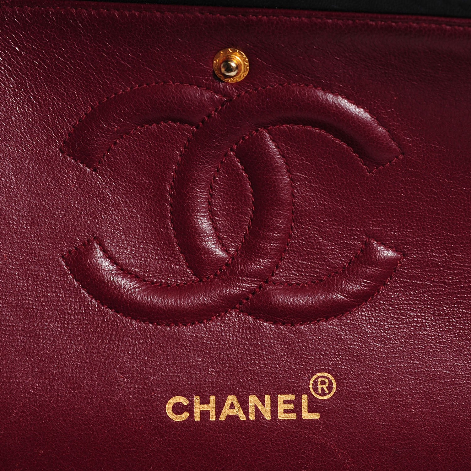 Chanel Lambskin Quilted Medium Double Flap Black 6 of 7