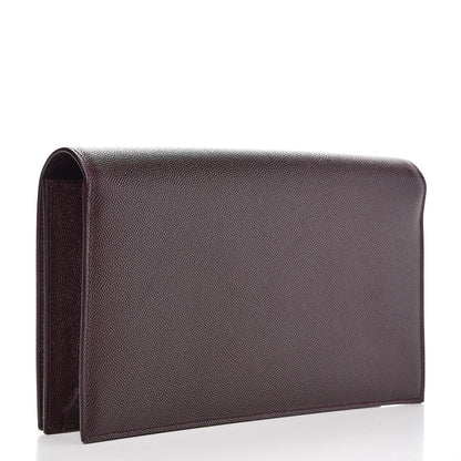 Saint Laurent Grain De Poudre Classic Kate Monogram Clutch Amaranto 3 of 6