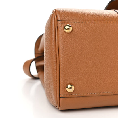 Delvaux Grained Calfskin Mini Brillant Satchel Natural 9 of 11