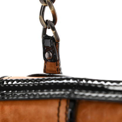 Fendi Nappa Patent B Bag Osso Black 10 of 10
