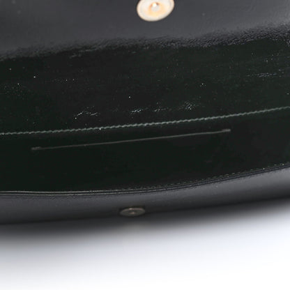 Saint Laurent Textured Patent Monogram Small Belle De Jour Clutch Black 4 of 4