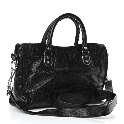 Balenciaga Chevre Silver Metallic Edge Hardware S City Black 2 of 4