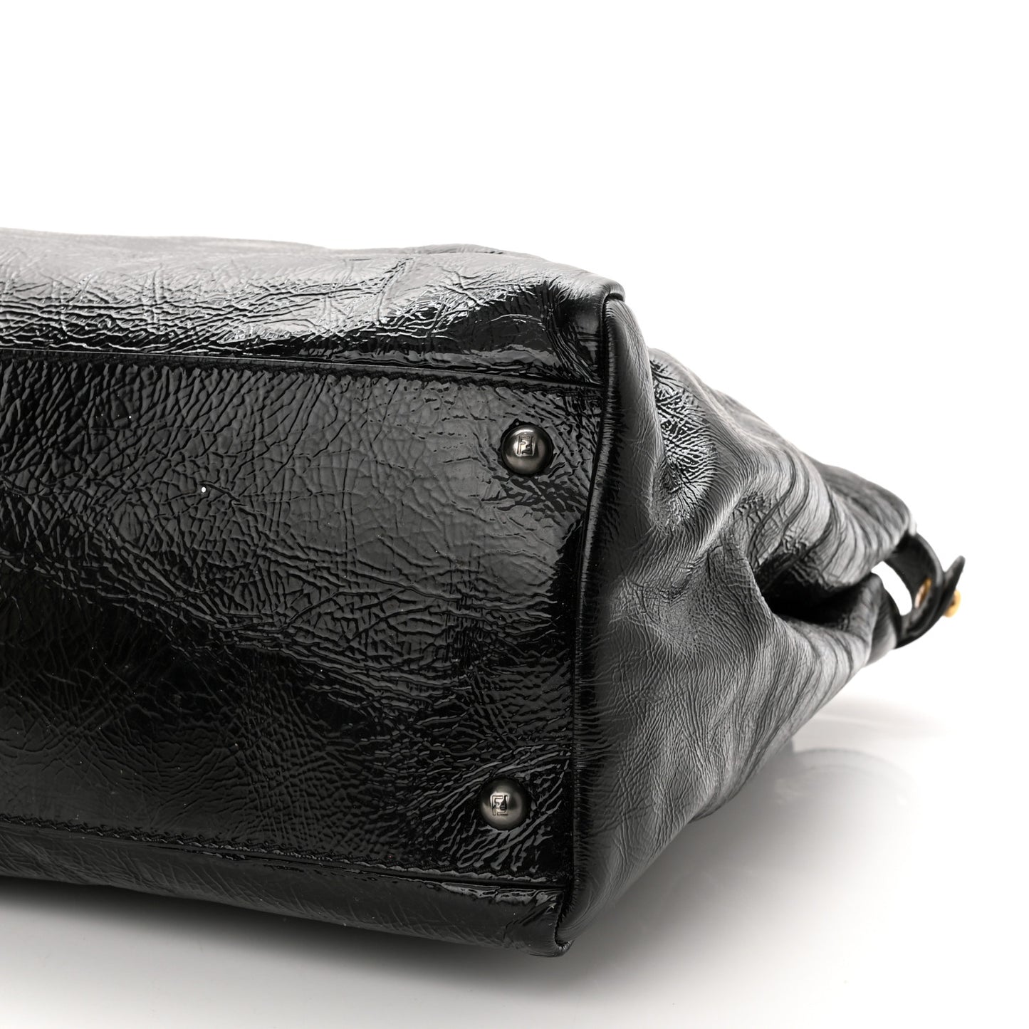 Patent Large Peekaboo Iconic Satchel Black