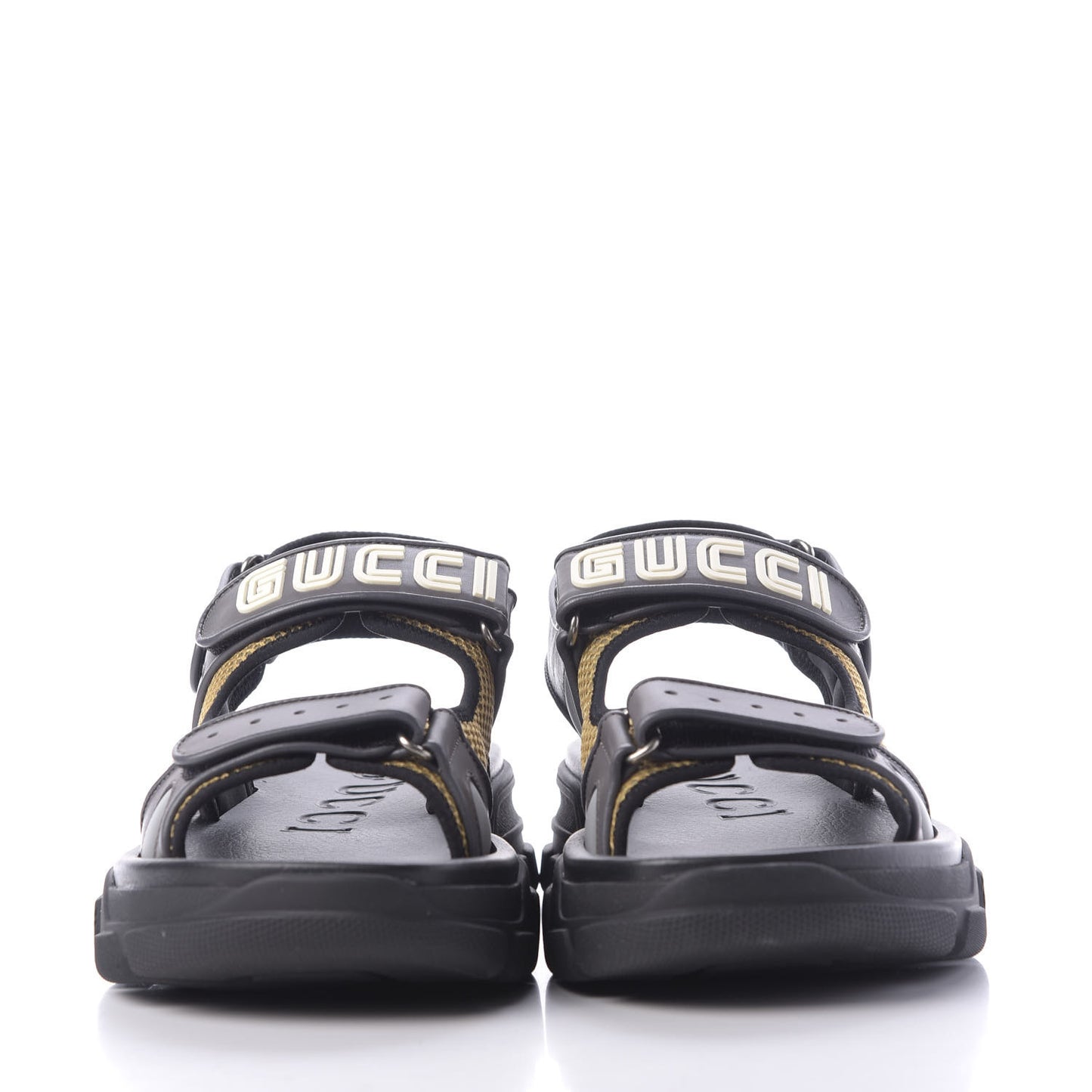 X SEGA Nappa Mesh Mens Aguru Sandals 9 Loess Black