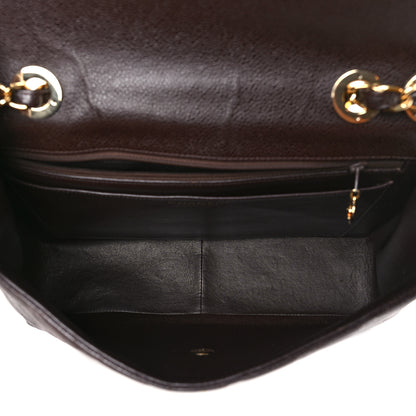 Chanel Caviar Quilted Jumbo Single Flap Brown 5 of 9