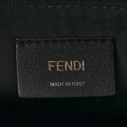 Fendi Vitello Dolce Monster Eyes Embossed Medium By The Way Boston Bag Black 7 of 14