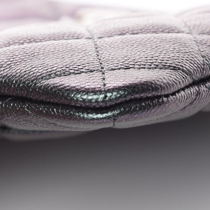 Chanel Iridescent Caviar Quilted Medium Cosmetic Case Black 6 of 10