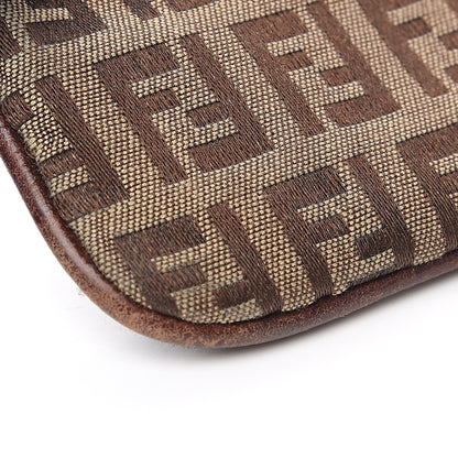 Fendi Zucchino Coin Pouch Key Case Beige 7 of 10