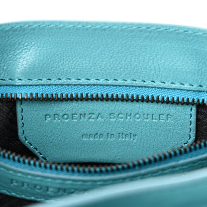 Proenza Schouler Lambskin PS1 Mini Pouch Messenger Bag Lagoon 6 of 9