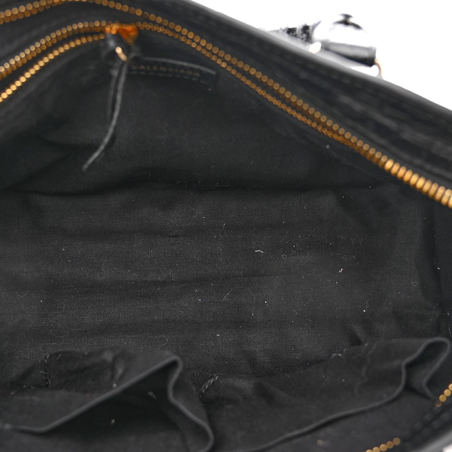 Balenciaga Calfskin Crocodile Embossed Gold Metallic Edge Hardware S City Black 5 of 10