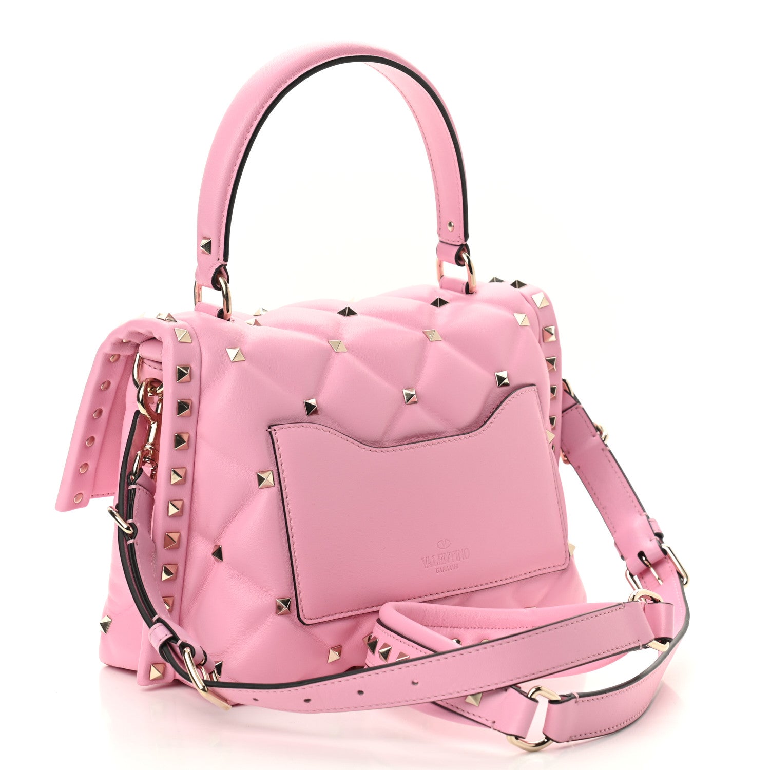 Valentino Garavani Nappa Medium Candystud Top Handle Bag Absolute 3 of 8