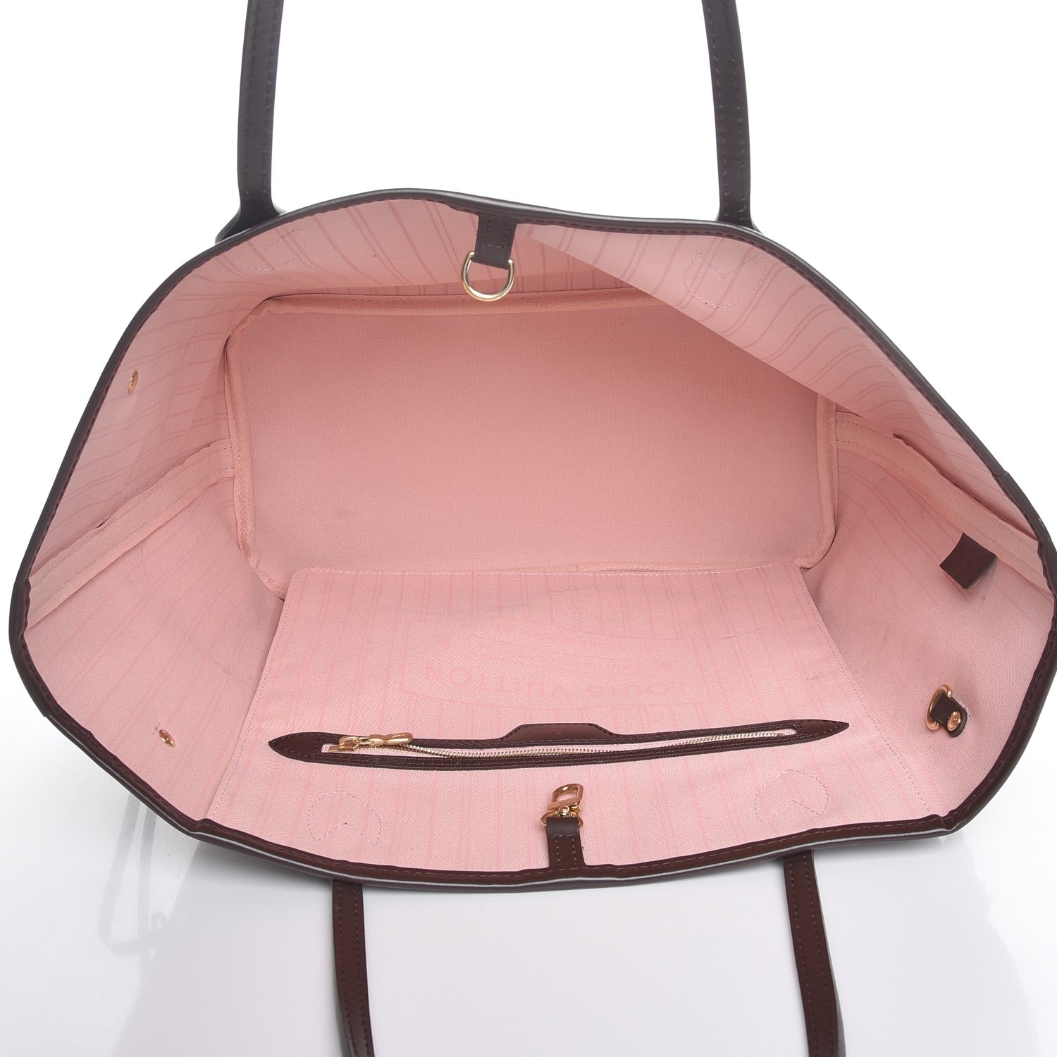 Louis Vuitton Damier Ebene Neo Neverfull MM Rose Ballerine 5 of 9
