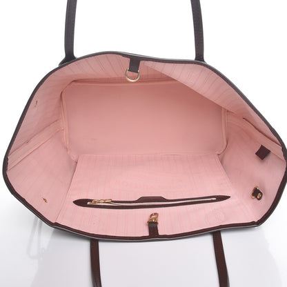 Louis Vuitton Damier Ebene Neo Neverfull MM Rose Ballerine 5 of 9