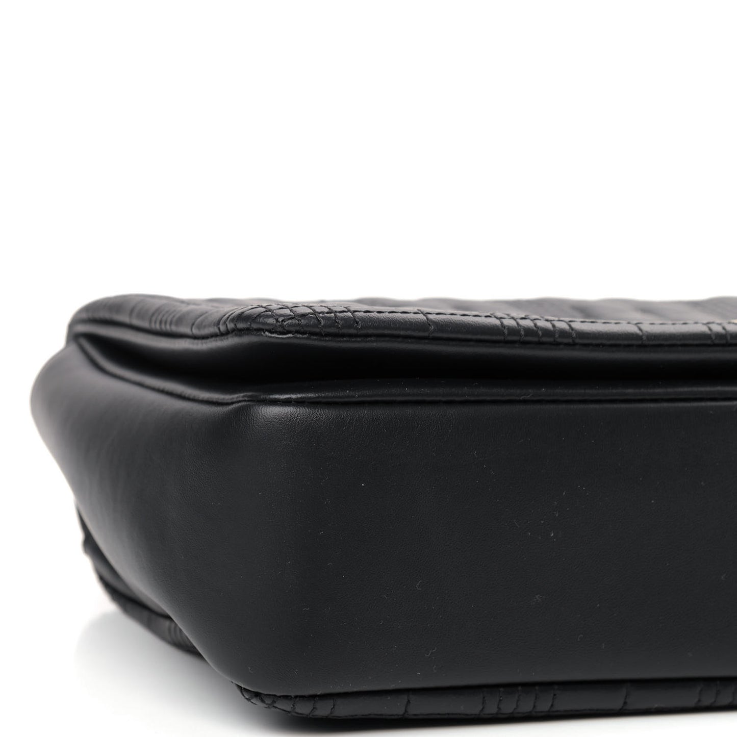 Lambskin Quilted Medium Lola Bag Black