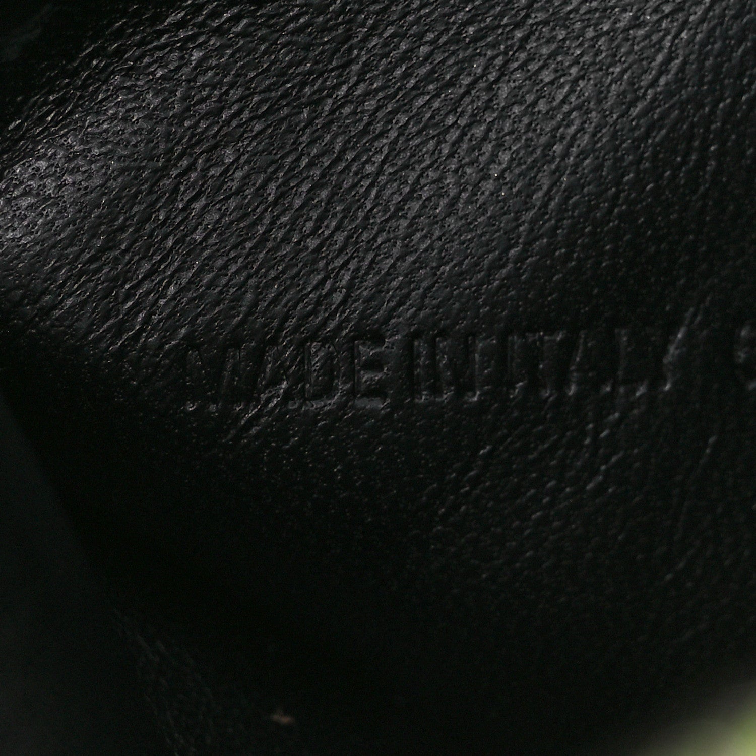 Balenciaga Calfskin Logo Zip Pouch Acid Green Black 8 of 13