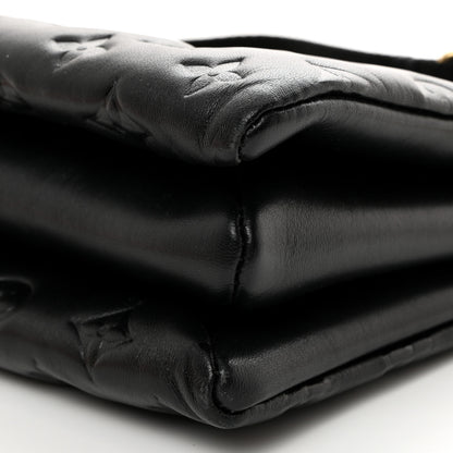Louis Vuitton Lambskin Embossed Monogram Coussin PM Black 9 of 9