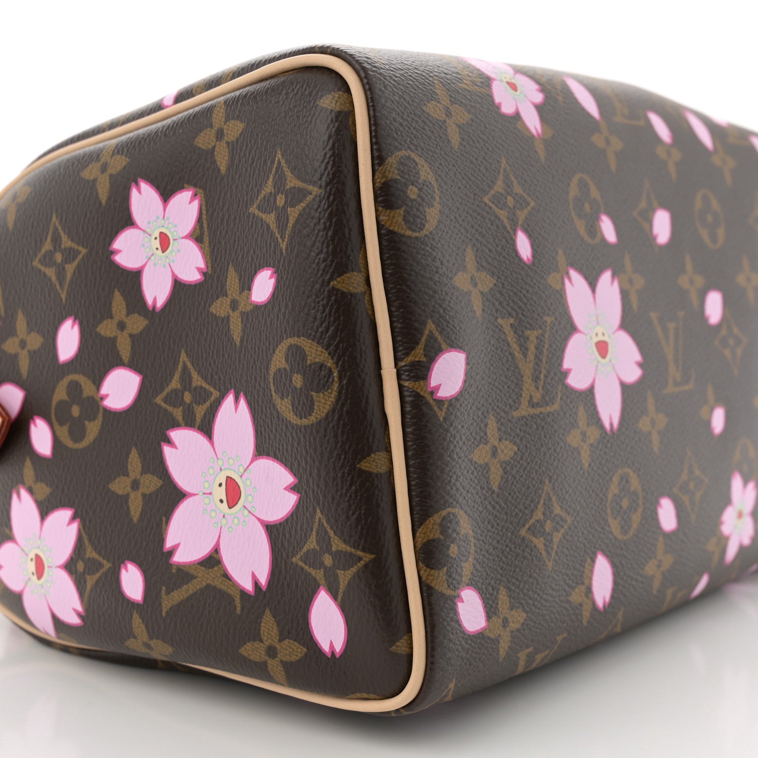 Louis Vuitton LV X TM Monogram Cherry Blossom Speedy Bandouliere 25 Sakura Brown 8 of 9