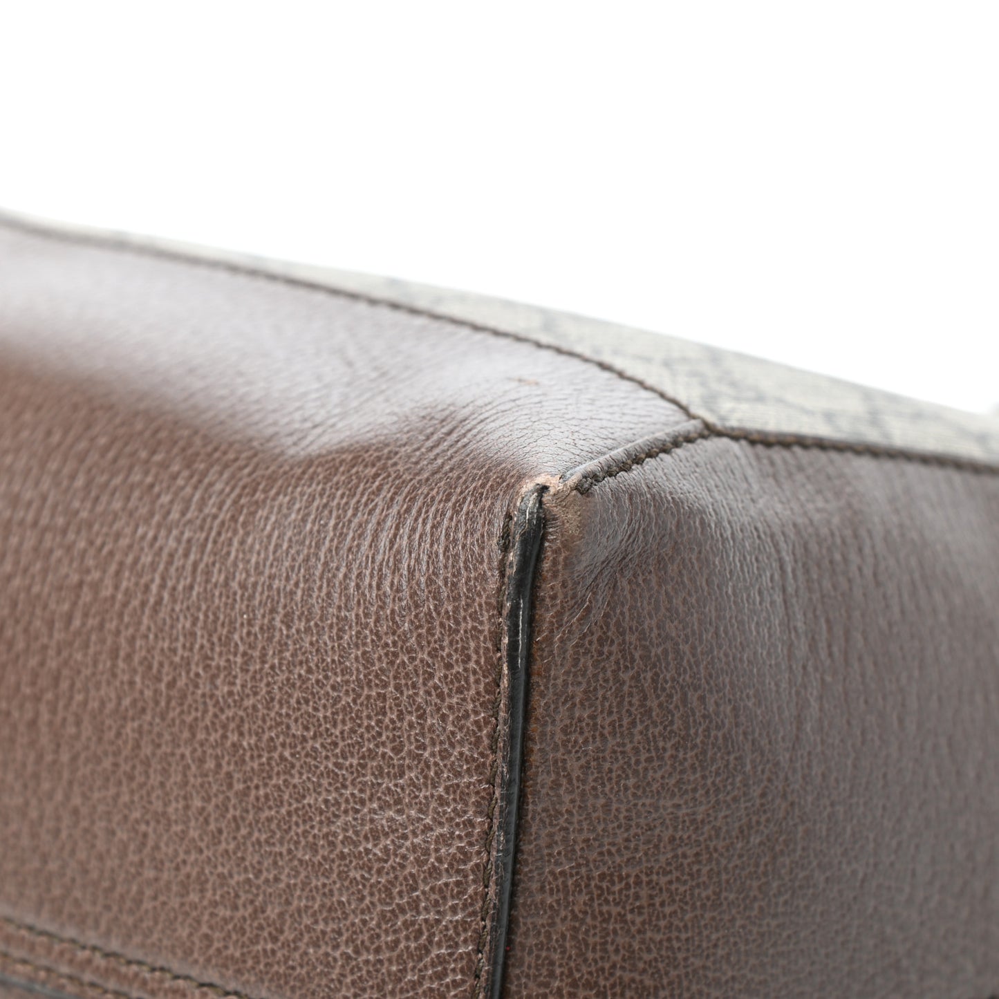 GG Supreme Monogram Web Ophidia Tote Brown