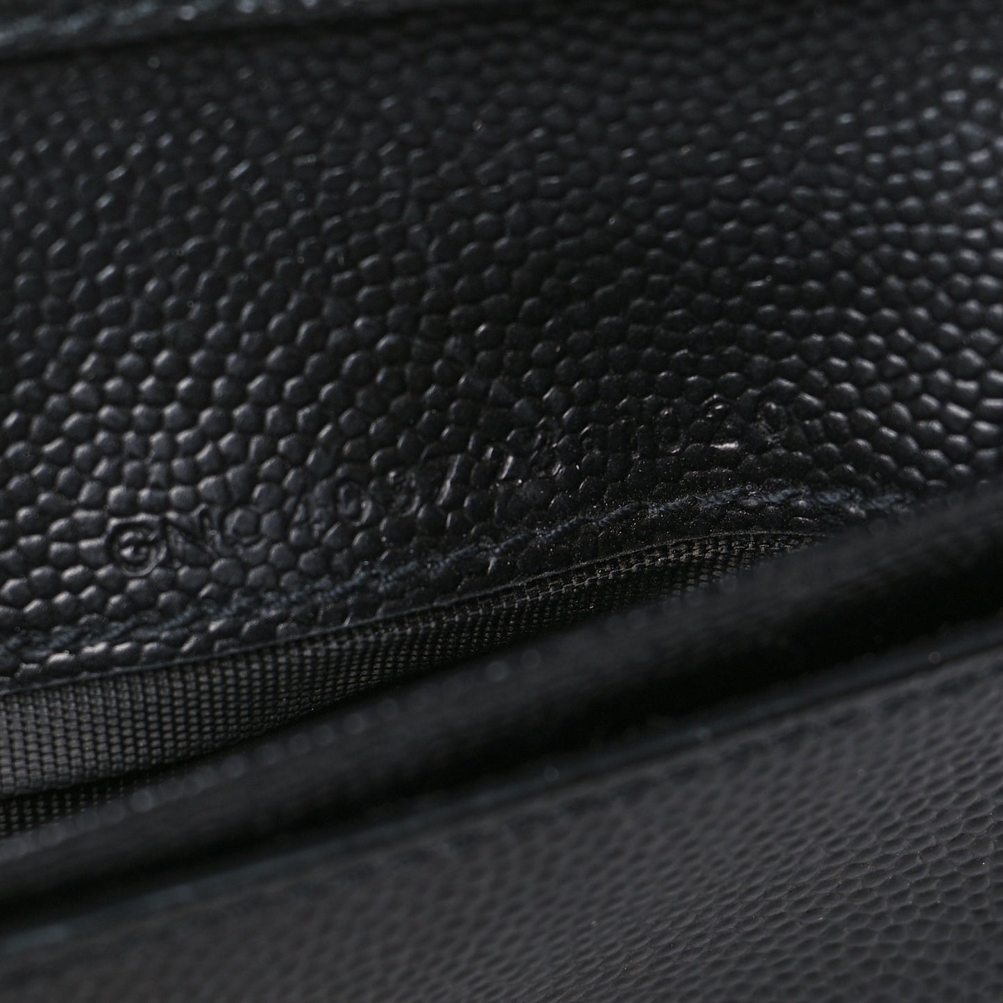 Grain De Poudre Matelasse Chevron Monogram Compact Zip Around Wallet Black