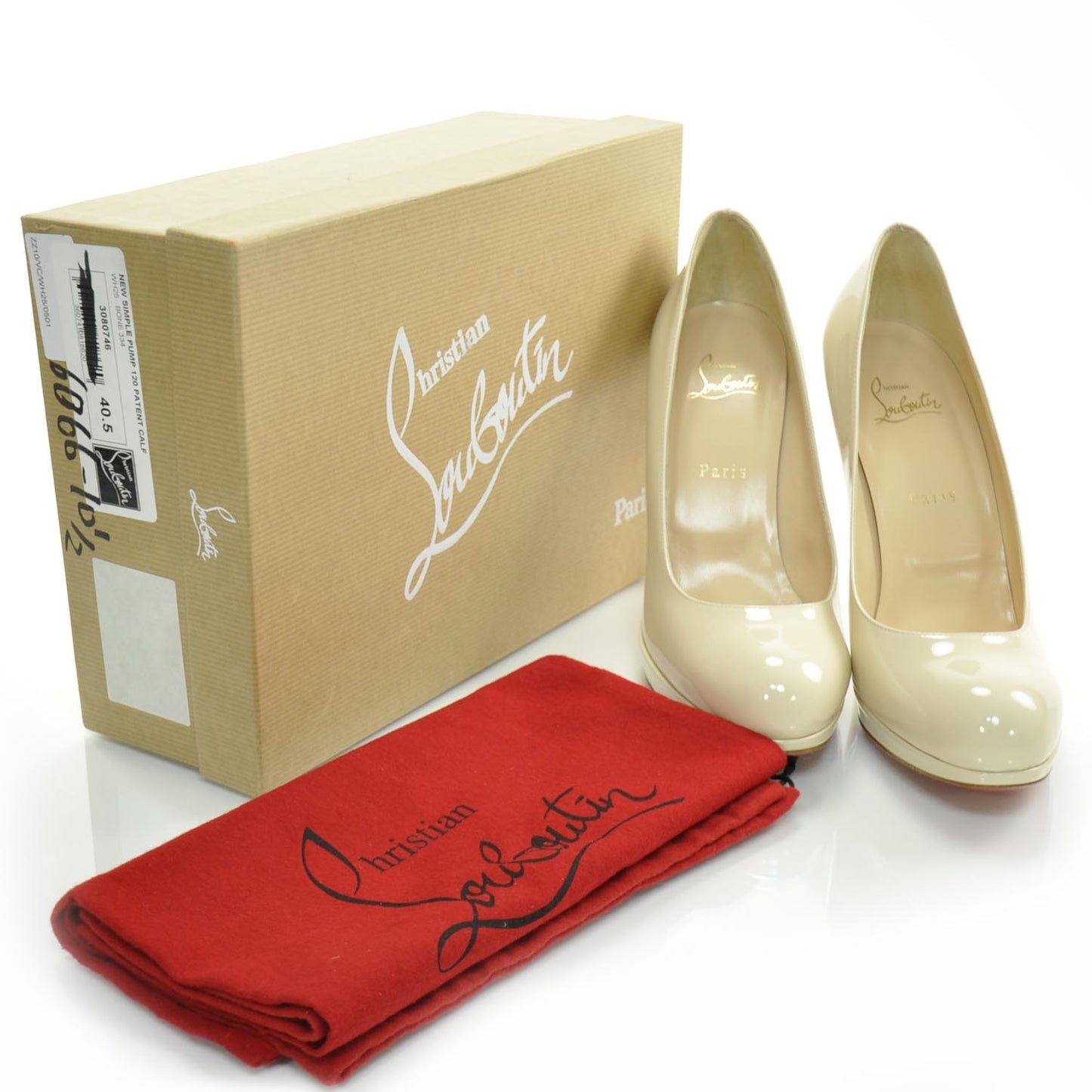 Patent New Simple 120 Pumps 40.5 Bone