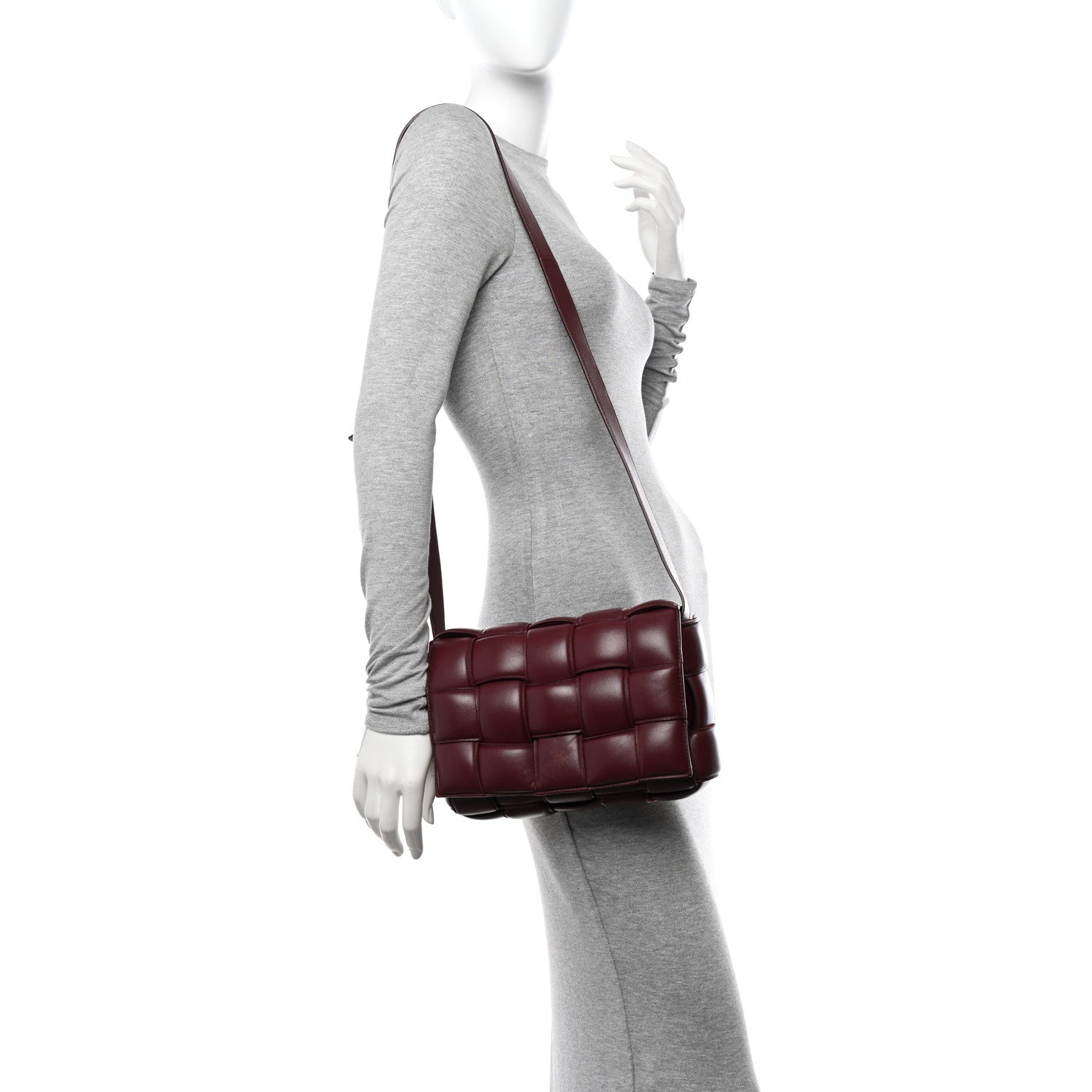 Bottega Veneta Nappa Maxi Intreccio Padded Cassette Crossbody Bag Barolo 2 of 13