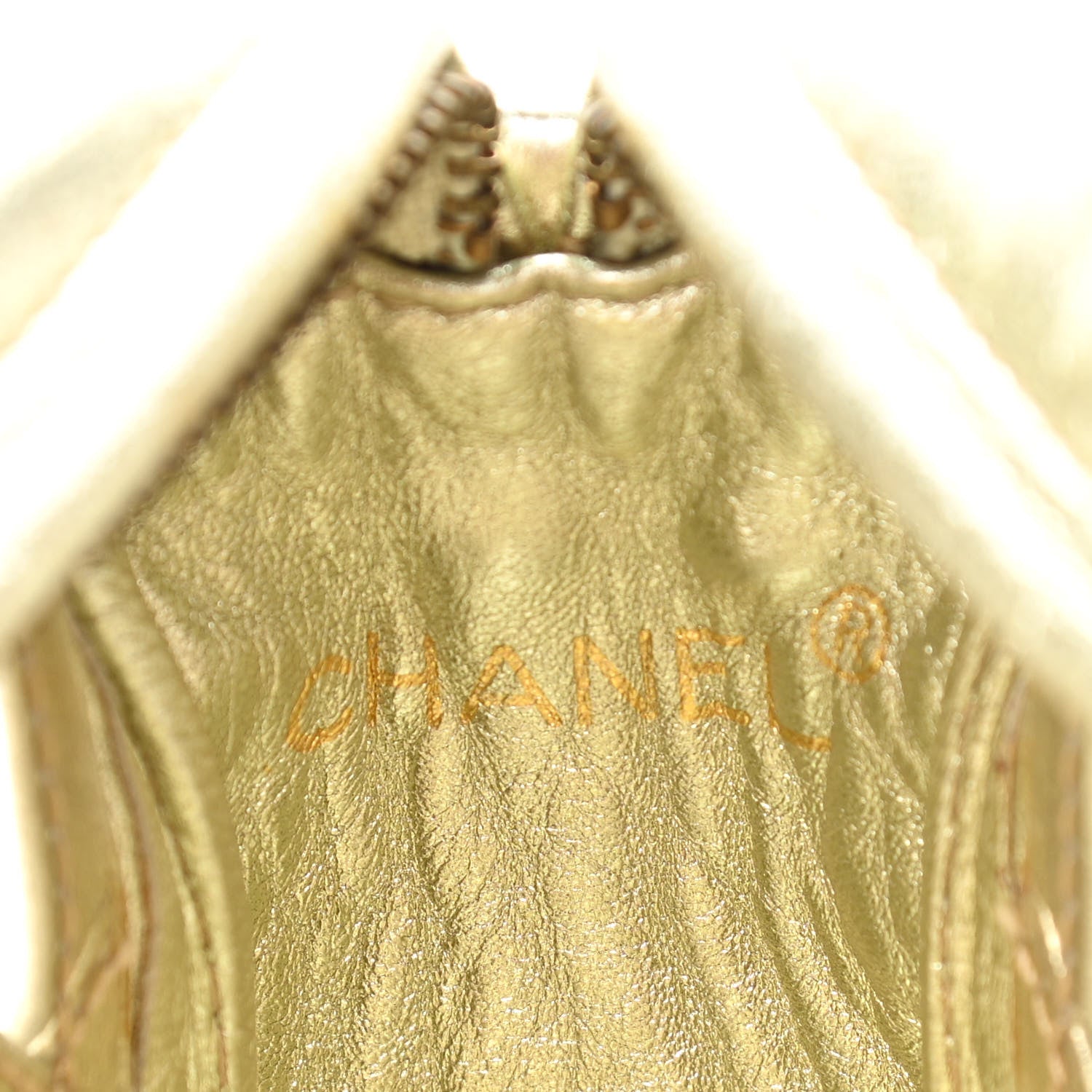 Chanel Metallic Lambskin PVC Tassel Camera Case Gold 6 of 10