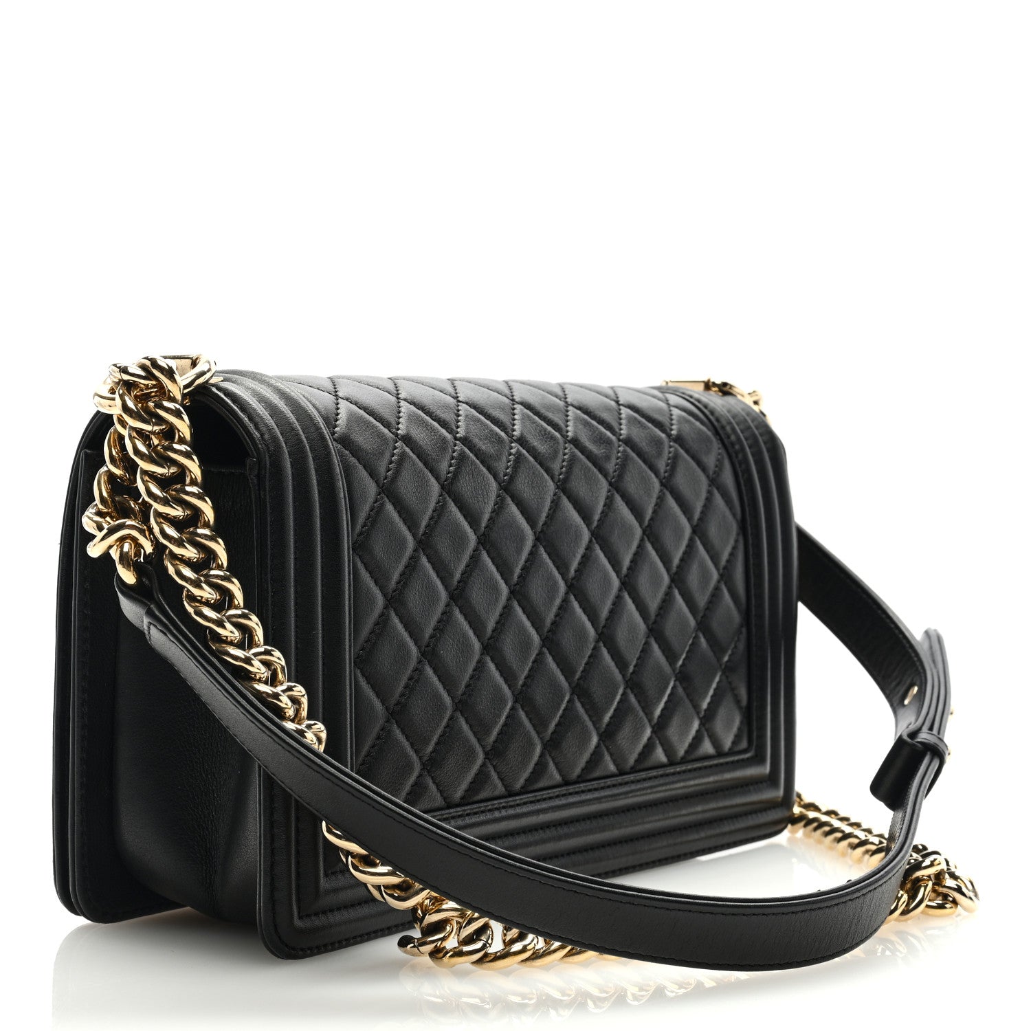Chanel Calfskin Quilted Medium Boy Flap Black 3 of 9