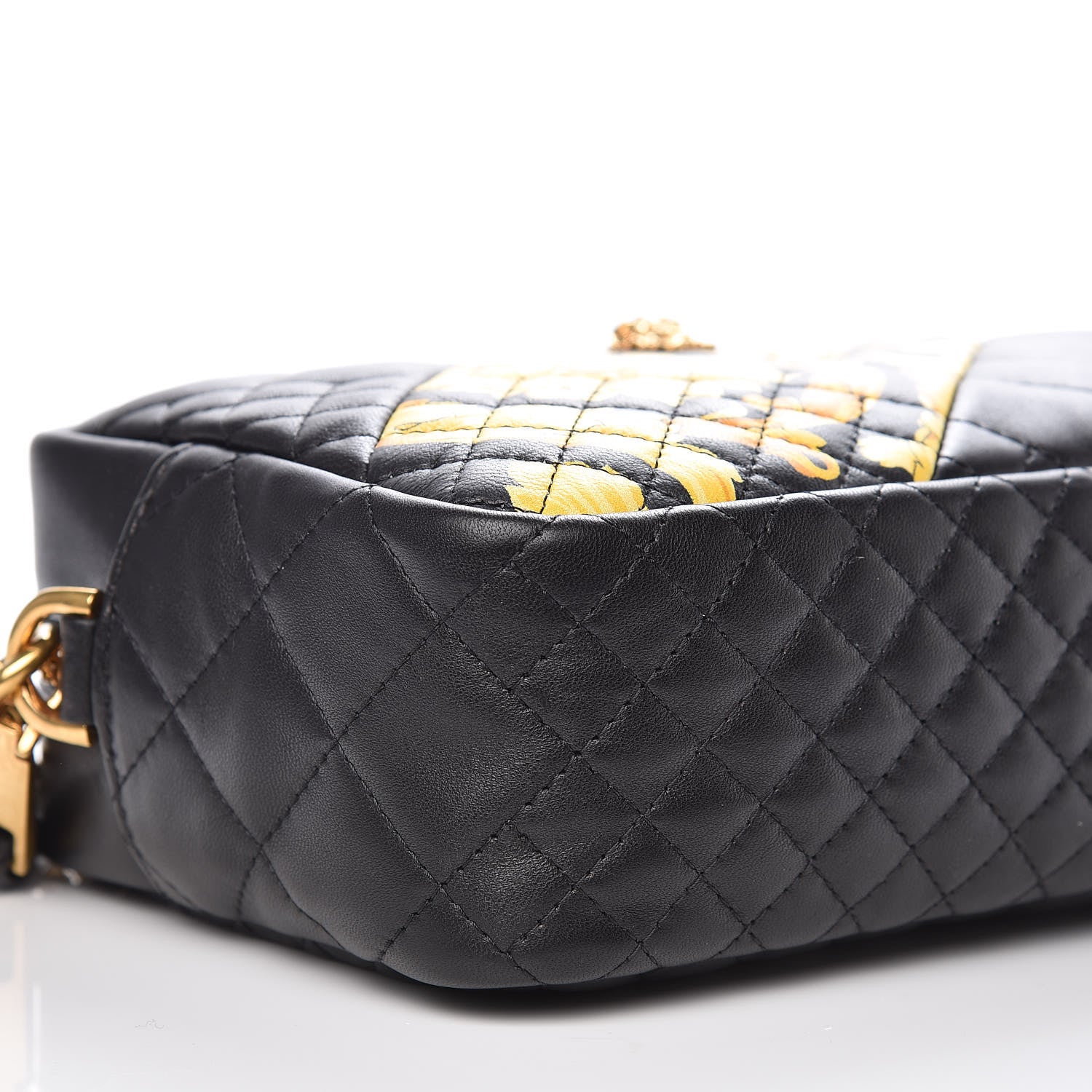 Versace Nappa Quilted Icon Printed Small Camera Bag Black 7 of 8