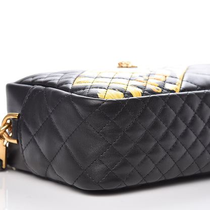 Versace Nappa Quilted Icon Printed Small Camera Bag Black 7 of 8