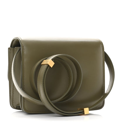 Celine Box Calfskin Small Classic Box Flap Bag Army Green 3 of 10