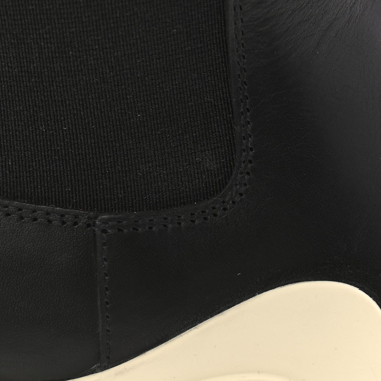 Calfskin The Tire Chelsea Boots 36 Black Sea Salt