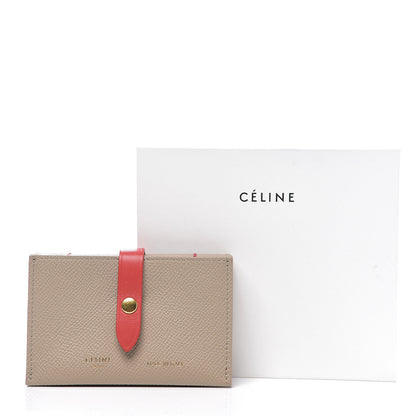 Celine Grained Shiny Calfskin Accordion Card Holder Light Taupe 6 of 6