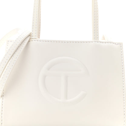 Telfar Vegan Leather Small Shopping Bag White 7 of 7