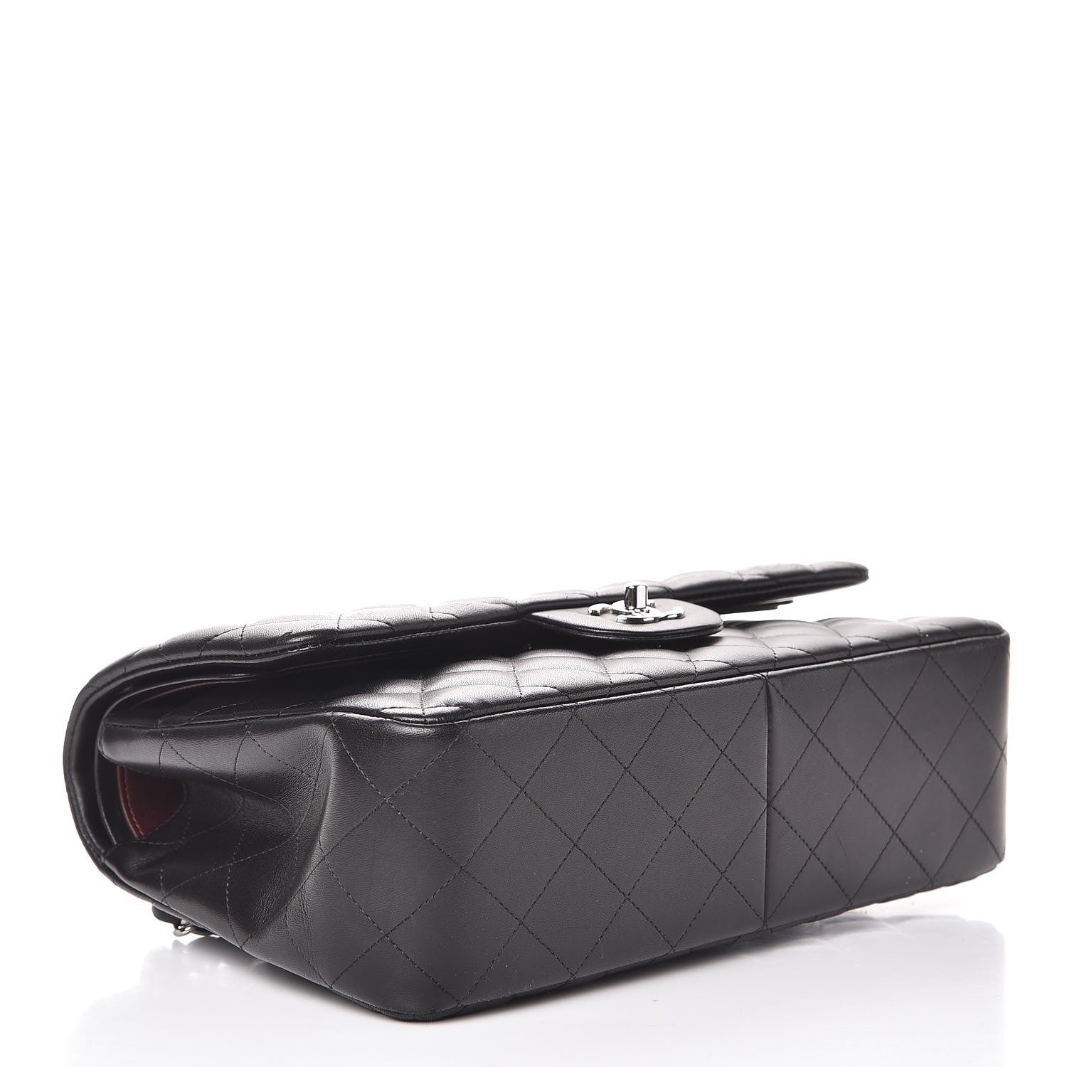 Chanel Lambskin Quilted Jumbo Double Flap Black 5 of 10