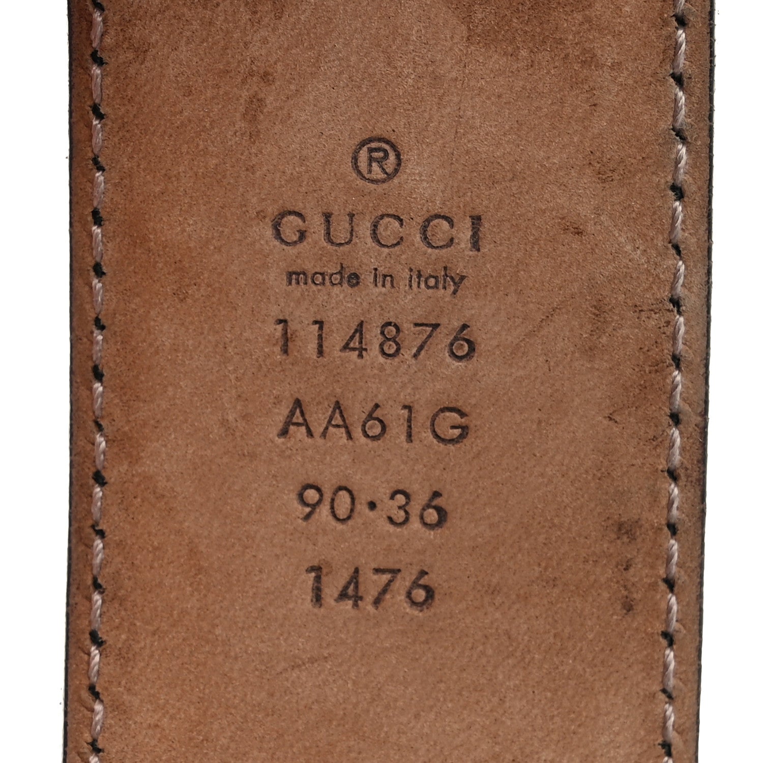 Gucci Guccissima Signature Interlocking G 40mm Belt 90 36 Black 3 of 7