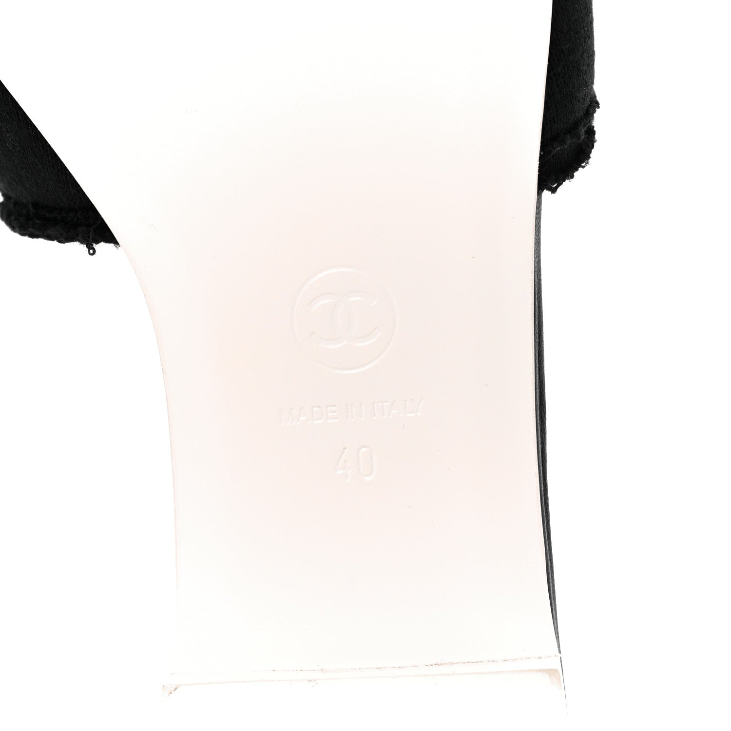 Chanel Jersey Knit CC Mules 40 Black 6 of 10