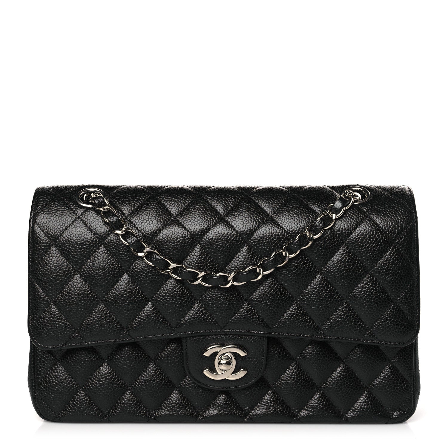 Chanel Caviar Quilted Medium Double Flap Black 1 of 10