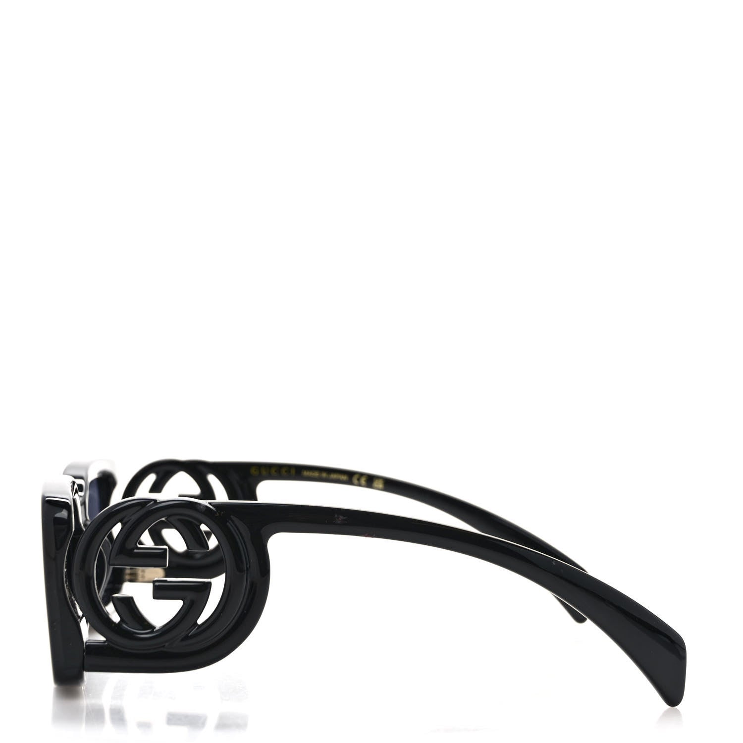 Gucci Acetate Chaise Rectangle Frame Sunglasses GG1325S Black 3 of 8