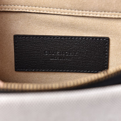 Givenchy Suede Calfskin Canvas GV Cross Shoulder Bag Black 7 of 10
