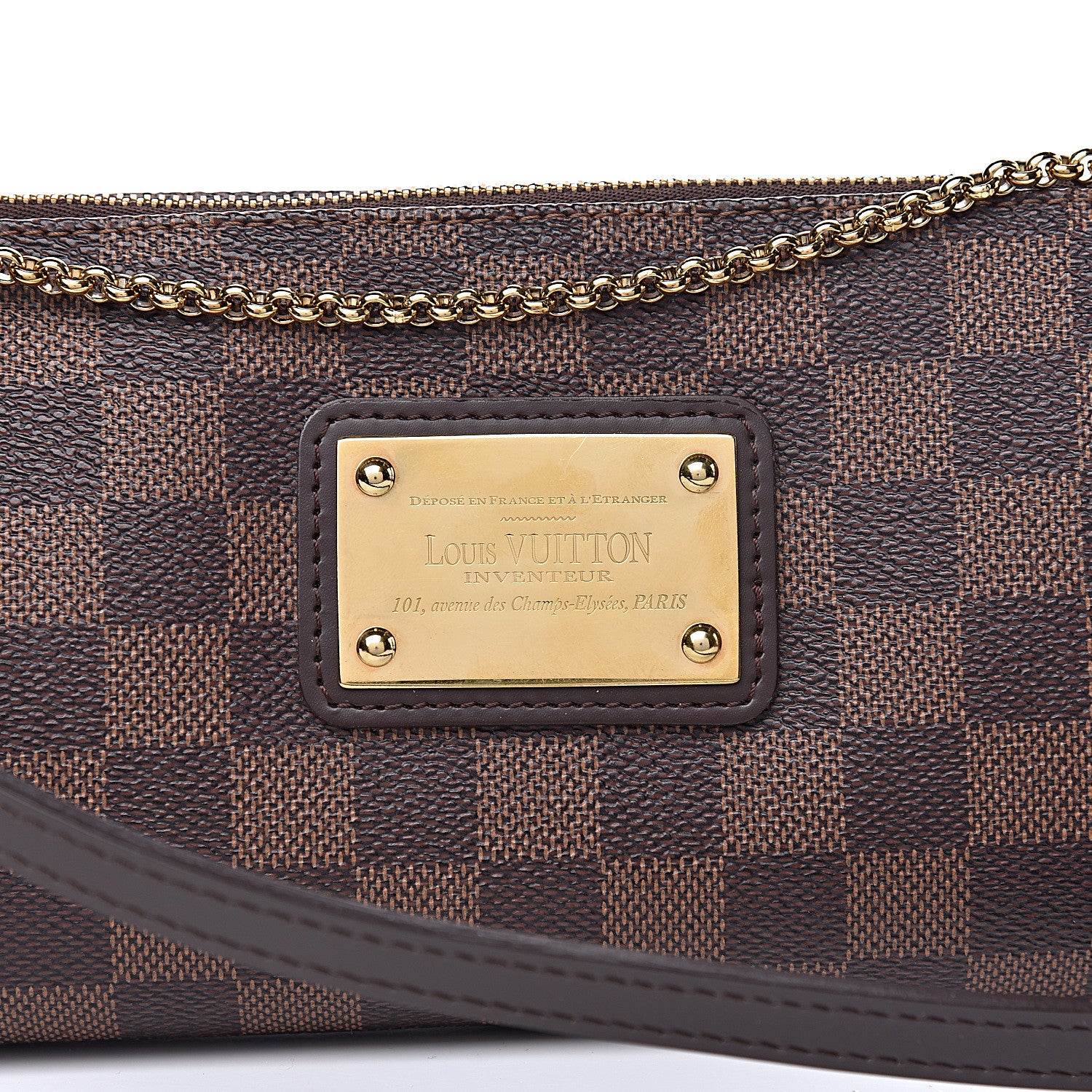 Louis Vuitton Damier Ebene Eva Clutch 10 of 10