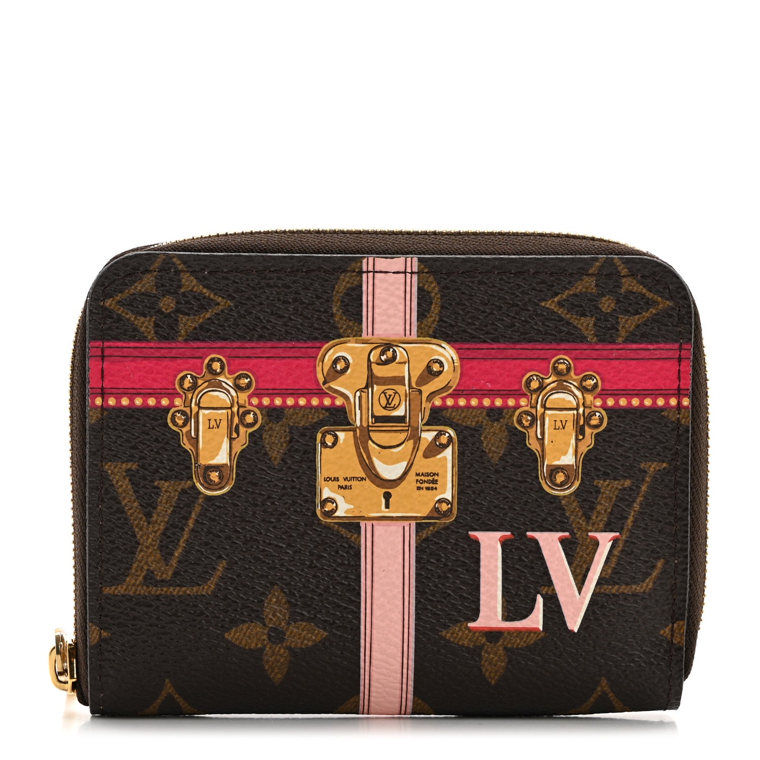 Louis Vuitton Monogram Summer Trunks Zippy Coin Purse 1 of 9