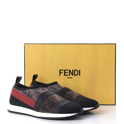 Fendi Technical Mesh FF Sneakers 37 Tobacco Red 9 of 9
