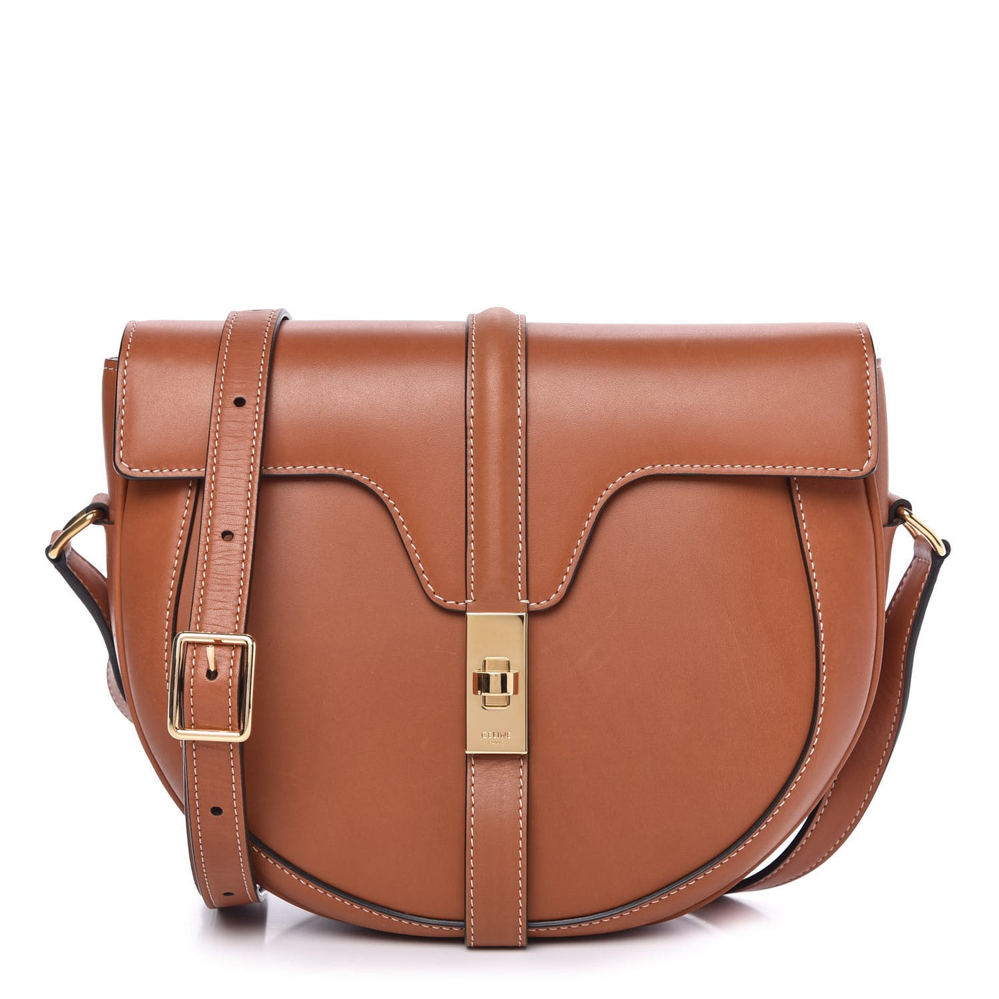 Natural Calfskin Medium Besace 16 Tan