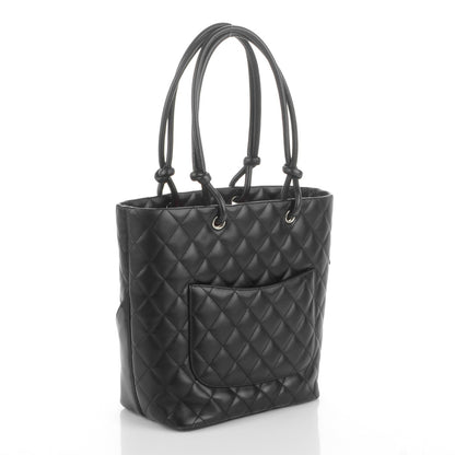 Chanel Calfskin Quilted Medium Cambon Tote Black 3 of 7