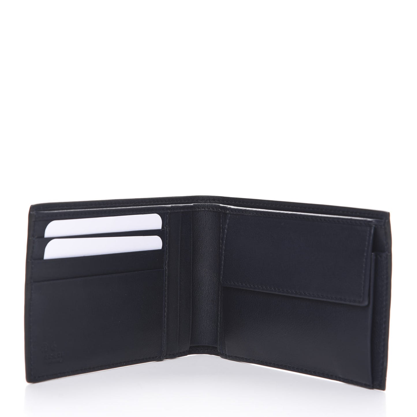 Microguccissima Bi-Fold Wallet Navy Blue