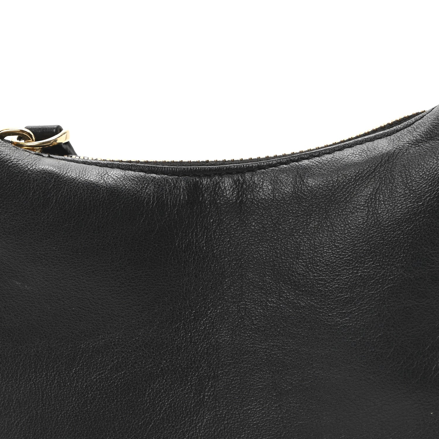Fendi Vitello Grace Matte Nano Fendigraphy Hobo Charm Black 8 of 11
