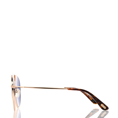 Tom Ford Metal Keith Aviator Sunglasses TF599 Silver 3 of 7