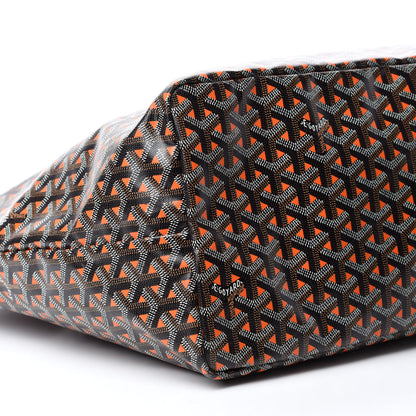 Goyard Goyardine Saint Louis Claire Voie GM Black Orange 6 of 10